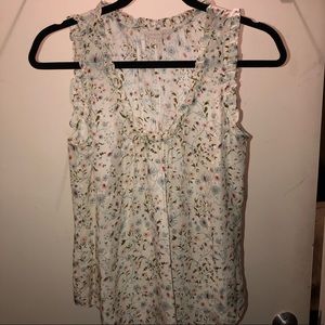 Rebecca Taylor Floral Silk Tank w/ tags - Size XS